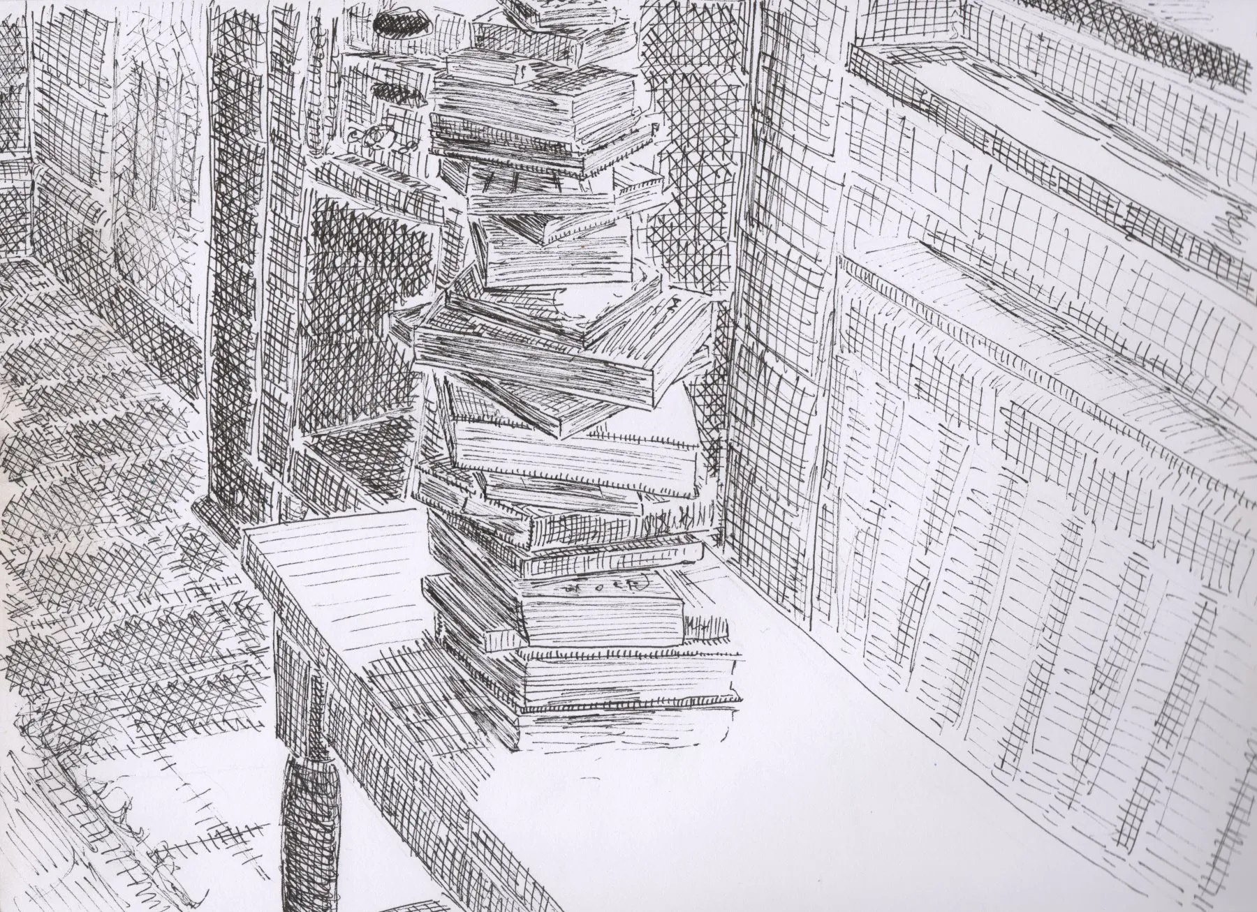 Pile de livres sur table basse 1